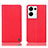 Leather Case Stands Flip Cover Holder H21P for Oppo Reno8 Pro+ Plus 5G Red