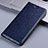 Leather Case Stands Flip Cover Holder H22P for Apple iPhone 6S Plus Blue