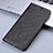 Leather Case Stands Flip Cover Holder H22P for Apple iPhone SE3 (2022) Black