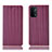Leather Case Stands Flip Cover Holder H23P for OnePlus Nord N200 5G Red Wine