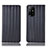 Leather Case Stands Flip Cover Holder H23P for Oppo F19 Pro+ Plus 5G Black