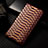 Leather Case Stands Flip Cover Holder H25P for Apple iPhone 12 Mini Brown