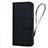 Leather Case Stands Flip Cover Holder HF2 for Apple iPhone 14 Black