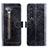 Leather Case Stands Flip Cover Holder JDK for Samsung Galaxy Z Fold4 5G Black