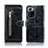 Leather Case Stands Flip Cover Holder JDK for Xiaomi Poco X3 GT 5G Black