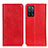 Leather Case Stands Flip Cover Holder K01Z for Oppo A53s 5G Red