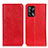 Leather Case Stands Flip Cover Holder K01Z for Oppo A95 4G Red