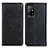 Leather Case Stands Flip Cover Holder K01Z for Oppo F19 Pro+ Plus 5G Black