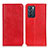 Leather Case Stands Flip Cover Holder K01Z for Oppo Reno6 5G Red