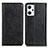 Leather Case Stands Flip Cover Holder K01Z for Oppo Reno7 A Black
