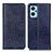 Leather Case Stands Flip Cover Holder K01Z for Realme 9i 4G Blue