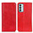 Leather Case Stands Flip Cover Holder K01Z for Samsung Galaxy M13 4G Red