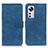Leather Case Stands Flip Cover Holder K01Z for Xiaomi Mi 12 Pro 5G Blue
