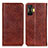 Leather Case Stands Flip Cover Holder K01Z for Xiaomi Poco F4 GT 5G Brown
