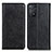 Leather Case Stands Flip Cover Holder K01Z for Xiaomi Redmi Note 11 Pro 4G Black