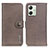 Leather Case Stands Flip Cover Holder K02Z for Motorola Moto G54 5G Gray