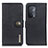 Leather Case Stands Flip Cover Holder K02Z for OnePlus Nord N200 5G Black