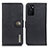 Leather Case Stands Flip Cover Holder K02Z for Oppo A55S 5G Black