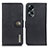 Leather Case Stands Flip Cover Holder K02Z for Oppo A78 5G Black