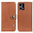 Leather Case Stands Flip Cover Holder K02Z for Oppo F21s Pro 4G Brown