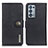 Leather Case Stands Flip Cover Holder K02Z for Oppo Reno6 Pro 5G Black