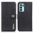 Leather Case Stands Flip Cover Holder K02Z for Oppo Reno6 Pro 5G India Black