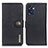 Leather Case Stands Flip Cover Holder K02Z for Oppo Reno7 SE 5G Black