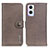 Leather Case Stands Flip Cover Holder K02Z for Oppo Reno7 Z 5G Gray