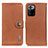 Leather Case Stands Flip Cover Holder K02Z for Xiaomi Poco X3 GT 5G Brown