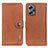 Leather Case Stands Flip Cover Holder K02Z for Xiaomi Redmi Note 11T Pro 5G Brown