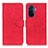 Leather Case Stands Flip Cover Holder K03Z for Huawei Nova Y70 Plus Red