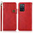 Leather Case Stands Flip Cover Holder K03Z for Oppo A53s 5G Red