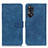 Leather Case Stands Flip Cover Holder K03Z for Oppo Reno8 T 4G Blue