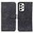 Leather Case Stands Flip Cover Holder K03Z for Samsung Galaxy A23 5G Black