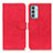 Leather Case Stands Flip Cover Holder K03Z for Samsung Galaxy M13 4G Red