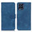 Leather Case Stands Flip Cover Holder K03Z for Samsung Galaxy M53 5G Blue