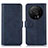 Leather Case Stands Flip Cover Holder K03Z for Xiaomi Mi 12 Ultra 5G Blue