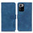 Leather Case Stands Flip Cover Holder K03Z for Xiaomi Poco X3 GT 5G Blue