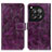Leather Case Stands Flip Cover Holder K04Z for OnePlus Ace 3 5G Purple