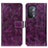 Leather Case Stands Flip Cover Holder K04Z for OnePlus Nord N200 5G Purple