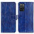 Leather Case Stands Flip Cover Holder K04Z for Oppo A53s 5G Blue