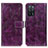 Leather Case Stands Flip Cover Holder K04Z for Oppo A53s 5G Purple