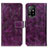Leather Case Stands Flip Cover Holder K04Z for Oppo F19 Pro+ Plus 5G Purple