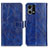 Leather Case Stands Flip Cover Holder K04Z for Oppo F21s Pro 4G Blue