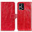Leather Case Stands Flip Cover Holder K04Z for Oppo Reno7 4G Red