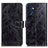 Leather Case Stands Flip Cover Holder K04Z for Oppo Reno7 5G Black