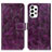 Leather Case Stands Flip Cover Holder K04Z for Samsung Galaxy A23 5G Purple
