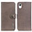 Leather Case Stands Flip Cover Holder K04Z for Samsung Galaxy A23s Gray
