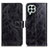 Leather Case Stands Flip Cover Holder K04Z for Samsung Galaxy M33 5G Black
