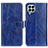 Leather Case Stands Flip Cover Holder K04Z for Samsung Galaxy M33 5G Blue
